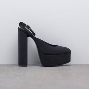 Ankle strap heeled platform from Zara